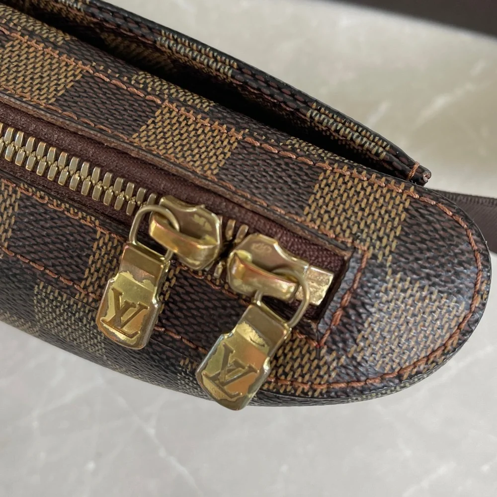 Louis Vuitton Damier Ebene Canvas Geronimos Unisex Crossbody Sling Belt Bag - Picture 11 of 17